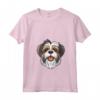 Donna Löwchen | Lowchen | Cartoon Artwork Maglietta con Collo a V - Ideale per gli Amanti dei Cani