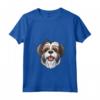 Donna Löwchen | Lowchen | Cartoon Artwork Maglietta con Collo a V - Ideale per gli Amanti dei Cani