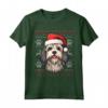Lowchen Cappello di Babbo Natale divertente - Maglietta per Amanti dei Cani - Ideale per Natale, Ringraziamento e Compleanni