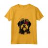 Donna Lowchen Dog 4 luglio America USA Bandiera Maglietta con Collo a V - Regalo per Proprietari di Cani - Ideale per Natale o Compleanni