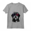Donna Lowchen Dog 4 luglio America USA Bandiera Maglietta con Collo a V - Regalo per Proprietari di Cani - Ideale per Natale o Compleanni