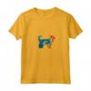 Donna Design Retrò Di Cani Löwchen Maglietta con Collo a V - Silhouette di Cane Vintage per Amanti dei Löwchen