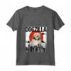Donna Divertente Vintage Giapponese Dogzilla Lowchen - Maglietta con Collo a V per Amanti dei Cani - Regalo Divertente per Amici e Familiari