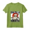 Donna Divertente Vintage Giapponese Dogzilla Lowchen - Maglietta con Collo a V per Amanti dei Cani - Regalo Divertente per Amici e Familiari