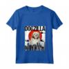 Donna Divertente Vintage Giapponese Dogzilla Lowchen - Maglietta con Collo a V per Amanti dei Cani - Regalo Divertente per Amici e Familiari