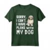 Scusa se non posso avere piani con il mio cane Lowchen - Maglietta Divertente per Amanti dei Cani - Regalo per Proprietari di Cani