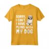 Scusa se non posso avere piani con il mio cane Lowchen - Maglietta Divertente per Amanti dei Cani - Regalo per Proprietari di Cani