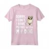 Scusa se non posso avere piani con il mio cane Lowchen - Maglietta Divertente per Amanti dei Cani - Regalo per Proprietari di Cani
