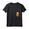Donna Halloween Pocket Lowchen Scary Jack O Lanterna Maglietta con Collo a V - Ideale Regalo per Amanti dei Cani a Halloween