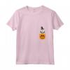 Donna Halloween Pocket Lowchen Scary Jack O Lanterna Maglietta con Collo a V - Ideale Regalo per Amanti dei Cani a Halloween