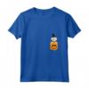 Donna Halloween Pocket Lowchen Scary Jack O Lanterna Maglietta con Collo a V - Ideale Regalo per Amanti dei Cani a Halloween