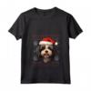 Lowchen Love - Maglietta Divertente con Cappello di Babbo Natale per Amanti dei Cani - Ideale per Natale, Ringraziamento o Compleanni