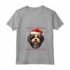 Lowchen Love - Maglietta Divertente con Cappello di Babbo Natale per Amanti dei Cani - Ideale per Natale, Ringraziamento o Compleanni