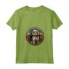 Lowchen - Maglietta con Collo a V Stained Glass Dog Design - Ideale per Amanti dei Cani e Appassionati di Arte