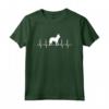 Norvegese Lundehund Cool Heartbeat ECG Maglietta - Regalo per Amante dei Cani - Ideale per Natale o Compleanno