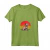Lykoi Cat Sunset Retro Vintage Design Mamma Papà Bambini Maglietta con Collo a V - Regalo Unico per Amanti dei Gatti - Ideale per Natale e Compleanni