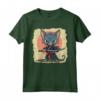 Samurai Lykoi Gatto giapponese Kawaii Ninja Cat Maglietta - Stile unico per gli amanti della moda giapponese e dei gatti