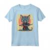 Samurai Lykoi Gatto giapponese Kawaii Ninja Cat Maglietta - Stile unico per gli amanti della moda giapponese e dei gatti