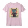 Samurai Lykoi Gatto giapponese Kawaii Ninja Cat Maglietta - Stile unico per gli amanti della moda giapponese e dei gatti