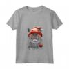 Lykoi Cat Christmas Graphic Tees - Maglietta divertente con tema gatto per uomo e donna - Ideale come regalo di Natale