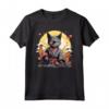 Gatto Giapponese Ninja Kawaii Lykoi Cat Samurai Maglietta - Design Unico e Misterioso per Appassionati di Gatti e Cultura Giapponese