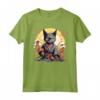 Gatto Giapponese Ninja Kawaii Lykoi Cat Samurai Maglietta - Design Unico e Misterioso per Appassionati di Gatti e Cultura Giapponese
