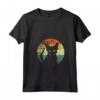 Donna Gatto Lykoi Dal Design Vintage Retrò Maglietta con Collo a V - Ideale per Amanti dei Gatti Lykoi