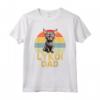 Lykoi Cat Dad - Retro Vintage Funny Cats My Cardio Maglietta - Regalo per Amanti dei Gatti