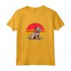 Lykoi Cat Sunset Retro Vintage Design - Maglietta Gatto Lykoi per Amanti degli Animali - Ideale per Natale o Compleanni