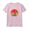 Lykoi Cat Sunset Retro Vintage Design - Maglietta Gatto Lykoi per Amanti degli Animali - Ideale per Natale o Compleanni