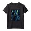 Lykoi Cat Starry Night Painting - Maglietta per Uomini, Donne e Bambini - Regalo Carino per Amanti dei Gatti Lykoi