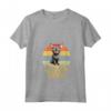Lykoi Cat Mom - Retro Vintage Funny Cats - Maglietta con Collo a V per Amanti dei Gatti - Regalo Compleanno Natale