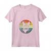 Donna Gatto Lykoi Dal Design Vintage Retrò Maglietta con Collo a V - Perfetta per gli Amanti dei Gatti Lykoi e del Design Retro