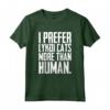 I Prefer Lykoi Cats More Than Humans - Unique Lykoi Cat T-shirt for Cat Lovers - Funny Lykoi Cat Saying - Ideal Gift for Cat Moms or Dads