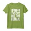 I Prefer Lykoi Cats More Than Humans - Unique Lykoi Cat T-shirt for Cat Lovers - Funny Lykoi Cat Saying - Ideal Gift for Cat Moms or Dads