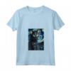Donna Lykoi Cat Starry Night Painting - Maglietta con Collo a V per Uomini, Donne e Bambini - Regalo Carino per Amanti dei Gatti Lykoi - Ideale per Natale, Ringraziamento o Compleanni