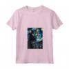 Donna Lykoi Cat Starry Night Painting - Maglietta con Collo a V per Uomini, Donne e Bambini - Regalo Carino per Amanti dei Gatti Lykoi - Ideale per Natale, Ringraziamento o Compleanni