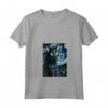Donna Lykoi Cat Starry Night Painting - Maglietta con Collo a V per Uomini, Donne e Bambini - Regalo Carino per Amanti dei Gatti Lykoi - Ideale per Natale, Ringraziamento o Compleanni