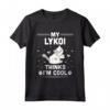 Il mio gatto Lykoi pensa che io sia fantastico - T-shirt divertente per amanti dei gatti - Design unico per gli appassionati di Kitty