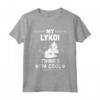 Il mio gatto Lykoi pensa che io sia fantastico - T-shirt divertente per amanti dei gatti - Design unico per gli appassionati di Kitty