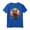 Gatto Giapponese Ninja Kawaii Lykoi Cat Samurai Maglietta - Design Unico per Appassionati di Gatti e Cultura Giapponese