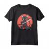 Samurai Lykoi Cat giapponese - Kawaii Ninja Cat Maglietta per Appassionati di Gatti e Cultura Giapponese