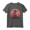 Samurai Lykoi Cat giapponese - Kawaii Ninja Cat Maglietta per Appassionati di Gatti e Cultura Giapponese