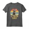 Lykoi Cat Dad Retro Vintage - Funny Cats My Cardio - Maglietta Lykoi Cat Heartbeat EKG - Ideale Regalo per Amanti dei Gatti - Compleanno, Natale, San Valentino