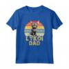 Lykoi Cat Dad Retro Vintage - Funny Cats My Cardio - Maglietta Lykoi Cat Heartbeat EKG - Ideale Regalo per Amanti dei Gatti - Compleanno, Natale, San Valentino