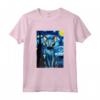 Lykoi Cat Starry Night Painting - Maglietta Divertente per Gatti - Regalo Unico per Amanti dei Gatti Lykoi - Ideale per Natale o Compleanni