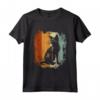 Gatto Lykoi Dal Design Vintage Retrò - Maglietta Unica per Amanti dei Gatti - Ideale per Mamma Gatto e Papà Gatto
