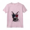Donna Lykoi Cat 4 luglio America USA Bandiera Maglietta con Collo a V - Regalo per Proprietari di Gatti Lykoi