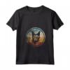 Donna Gatto Lykoi Dal Design Vintage Retrò - Maglietta con Collo a V per Amanti di Gatti - Ideale per Mamma Gatto, Papà Gatto e Fan di Lykoi