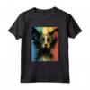 Lykoi - Ritratto di Gatto in Stile Vintage, Mamma Papà Maglietta - Regalo Ideale per Amanti dei Gatti - Compleanni, Natale, Ringraziamento